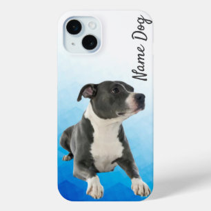 Funda Para iPhone 15 Mini Cambie el nombre de su perro Pitbull en los estuch