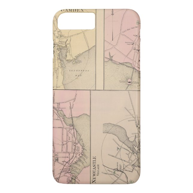 Funda De Case-Mate Para iPhone Camden, Wiscasset, Damariscotta, Newcastle (Reverso)