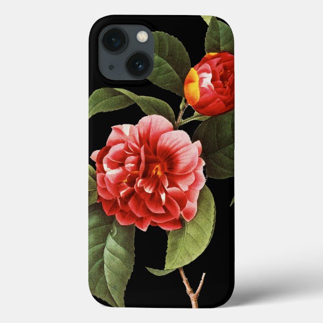Funda De Case-Mate Para iPhone Camelia roja, 1833 (Reverso)