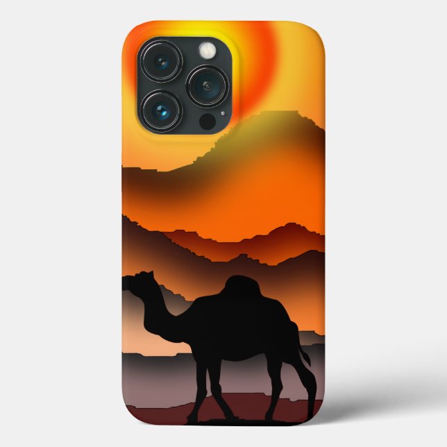Funda De Case-Mate Para iPhone Camellos en estuche para iPhone Desert Sunset (Reverso )