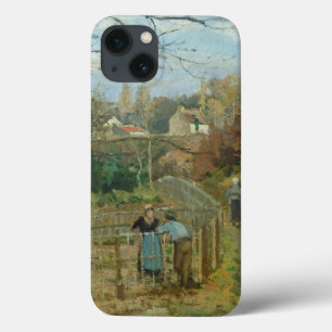 Funda Para iPhone 13 Camille Pissarro el la cerca, 1872 (aceite en