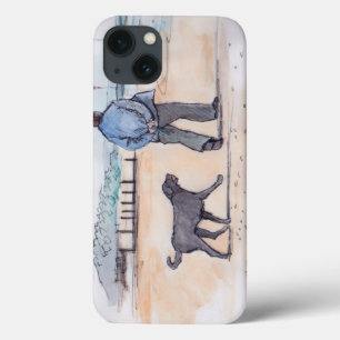 Funda Para iPhone 13 caminando el perro - 07