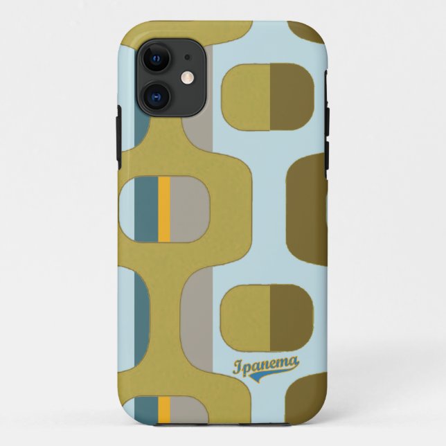 Funda De Case-Mate Para iPhone Caminata de Ipanema con rayas (Reverso)