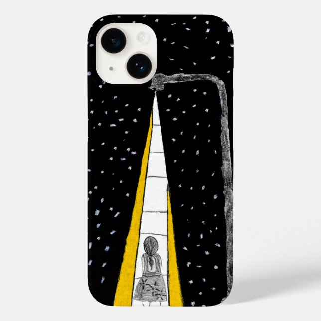 Funda De Case-Mate Para iPhone Caminata nocturna de invierno (Reverso )