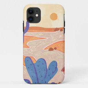 Funda Para iPhone 11 Camino a través del desierto pintado
