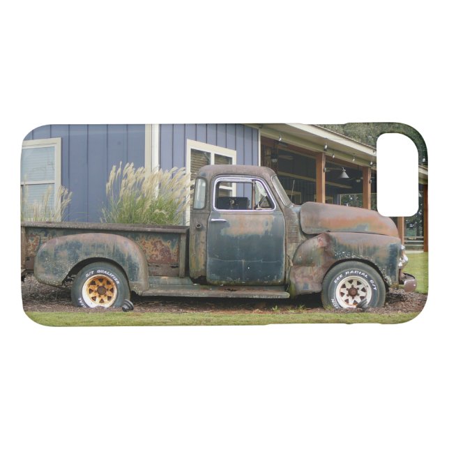 Funda De Case-Mate Para iPhone Camión de cosecha rural rústico (Reverso (horizontal))