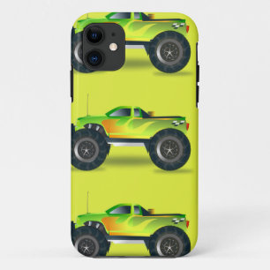Funda Para iPhone 11 Camión de monstruos en verde limón