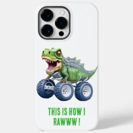 Funda Para iPhone 14 Pro Max De Case-Mate Camión monstruo de los dinosaurios, cumpleaños per