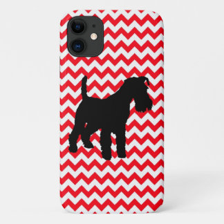 Funda Para iPhone 11 Camión Rojo Zig Zag Con Schnauzer