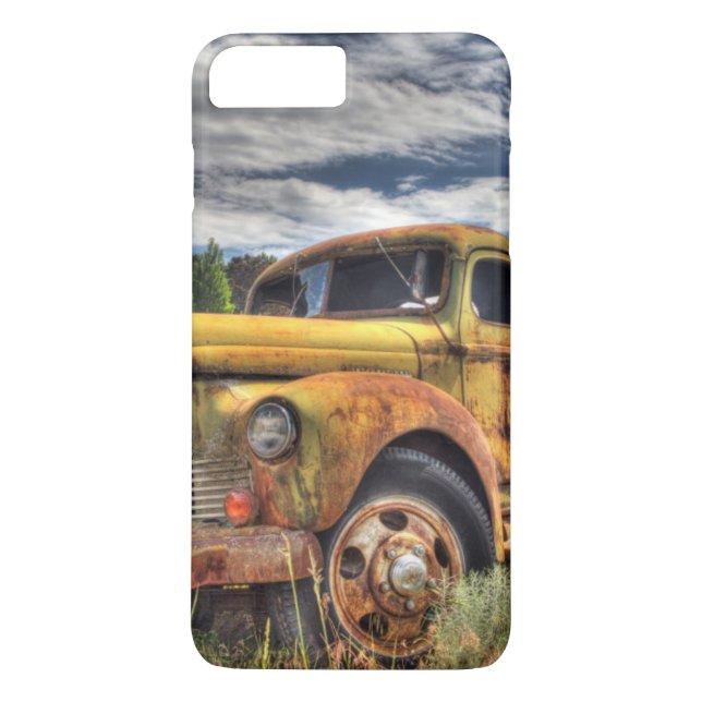 Funda De Case-Mate Para iPhone Camión viejo abandonado en campo (Reverso)