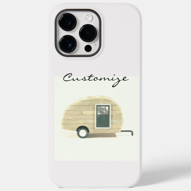 Funda De Case-Mate Para iPhone Camionera retro personalizada (Reverso )