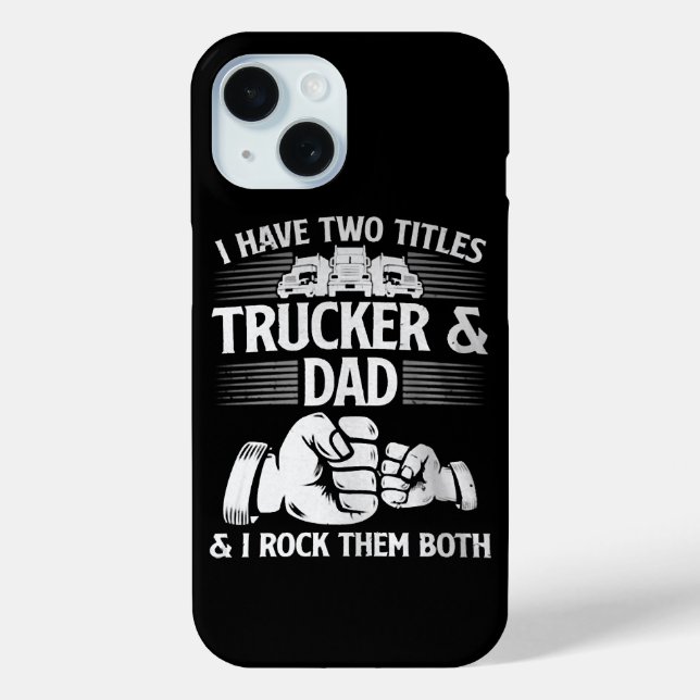 Funda De Case-Mate Para iPhone Camionero y Papá (Reverso )