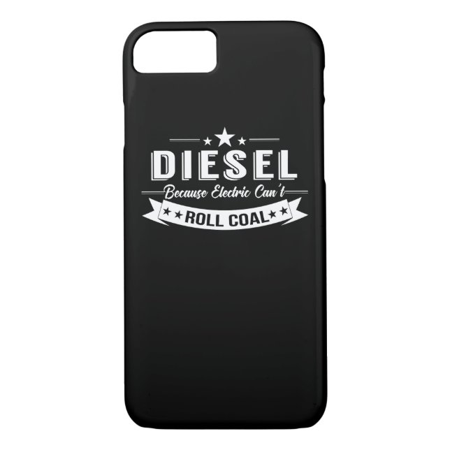 Funda De Case-Mate Para iPhone Camiones diesel porque carbón linado eléctrico del (Reverso)