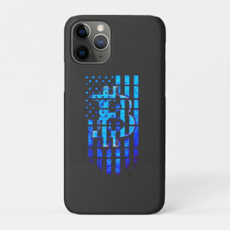 Funda Para iPhone 11 Pro Camiseta de Bitcoin azul