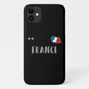 Funda Para iPhone 11 Camiseta de fútbol de Francia para aficionados con
