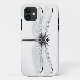 Funda Para iPhone 11 Camiseta de la libélula metálica