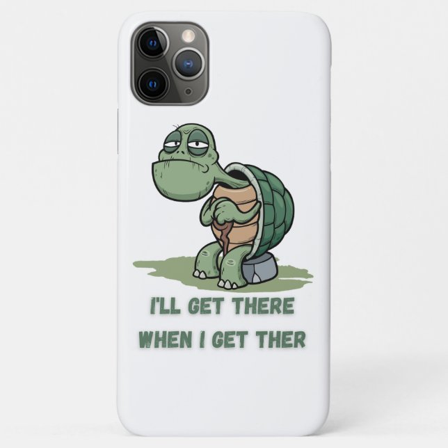 Funda De Case-Mate Para iPhone Camiseta de tortuga de dibujos animados (Reverso)