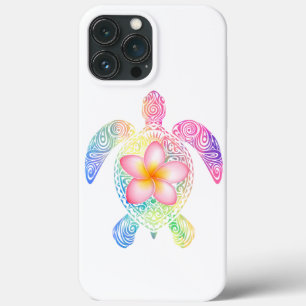 Funda Para iPhone 13 Pro Max Camiseta hawaiana de tortuga marina de tinte