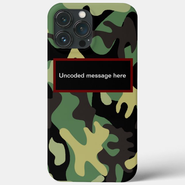 Funda De Case-Mate Para iPhone Camo (Reverso )