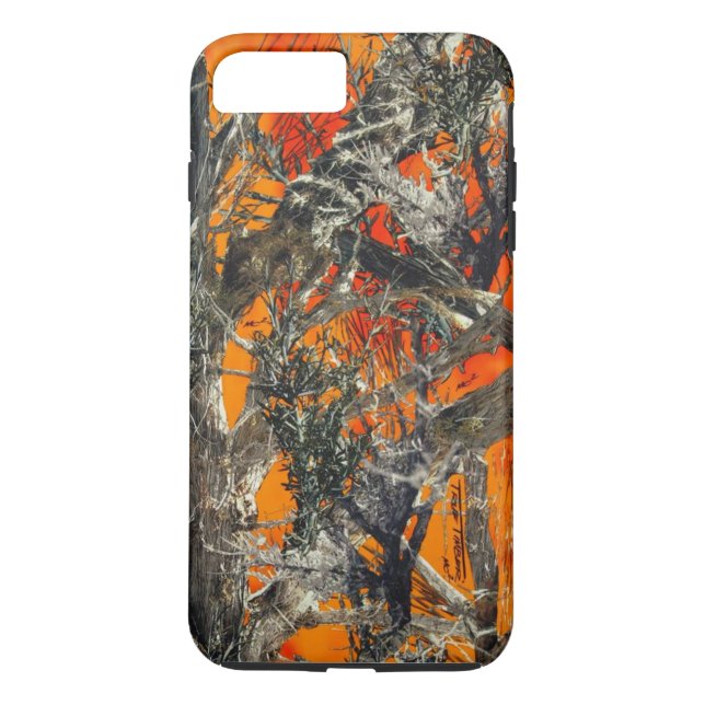 Funda De Case-Mate Para iPhone Camo anaranjado pesado (Reverso)