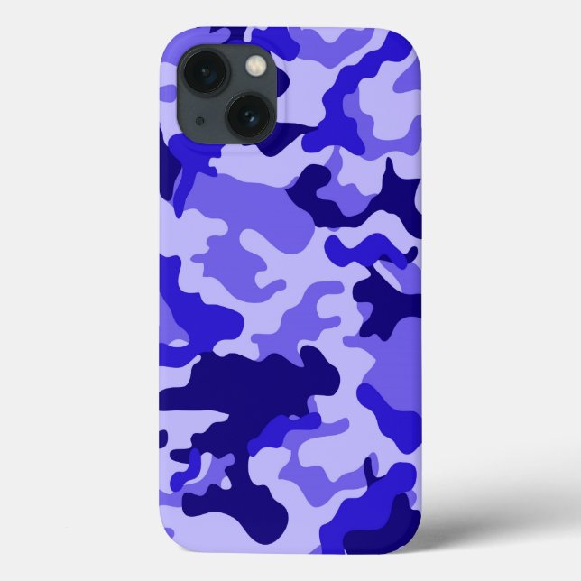 Funda De Case-Mate Para iPhone Camo azul oceánico (Reverso)