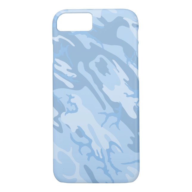 Funda De Case-Mate Para iPhone Camo azul oscuro (Reverso)