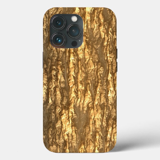 Funda De Case-Mate Para iPhone Camo: Corteza de oro (Reverso )