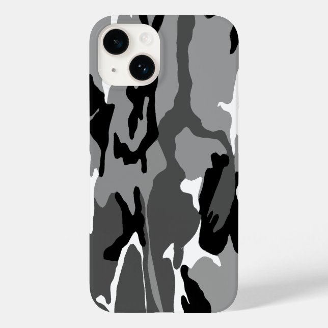 Funda De Case-Mate Para iPhone Camo de Nieve Ártica (Reverso )