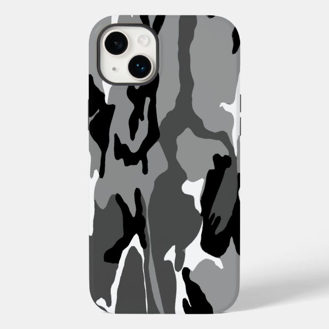 Funda De Case-Mate Para iPhone Camo de Nieve Ártica (Reverso )