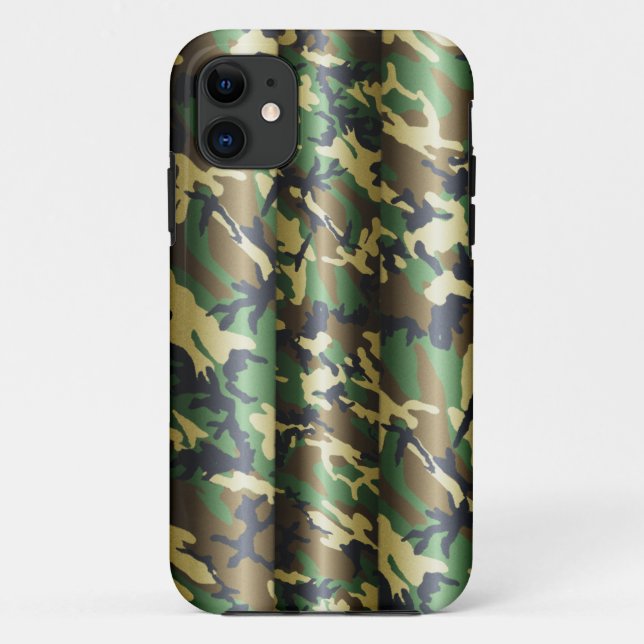 Funda De Case-Mate Para iPhone Camo de Woodland 3D (Reverso)