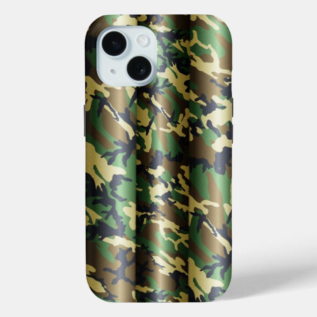 Funda De Case-Mate Para iPhone Camo de Woodland 3D (Reverso )