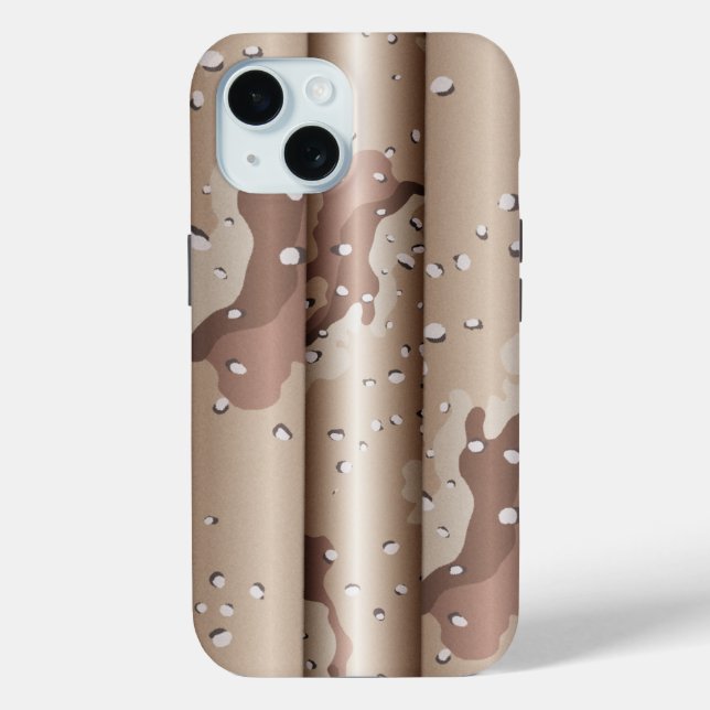Funda De Case-Mate Para iPhone Camo del desierto 3D (Reverso )