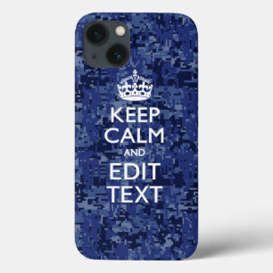 title_seo2 Camo digital azul MANTENER CALMA tu texto