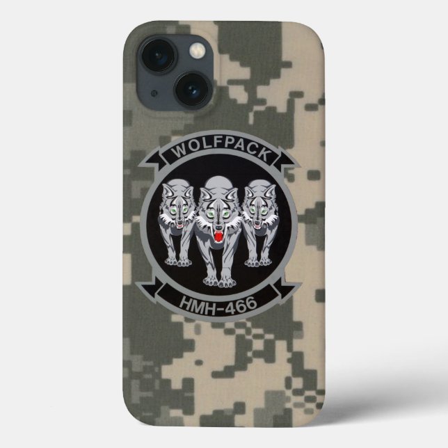 Funda De Case-Mate Para iPhone Camo digital HMH-466 "Wolfpack" (Reverso)
