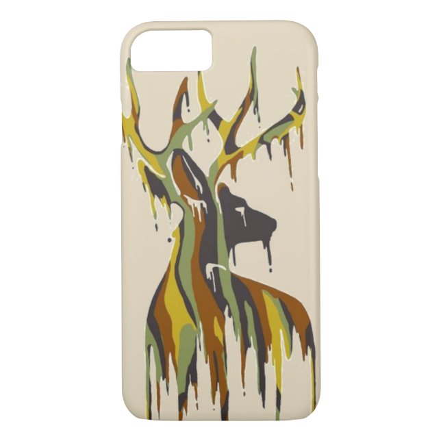 Funda De Case-Mate Para iPhone Camo Drip Deer (Reverso)