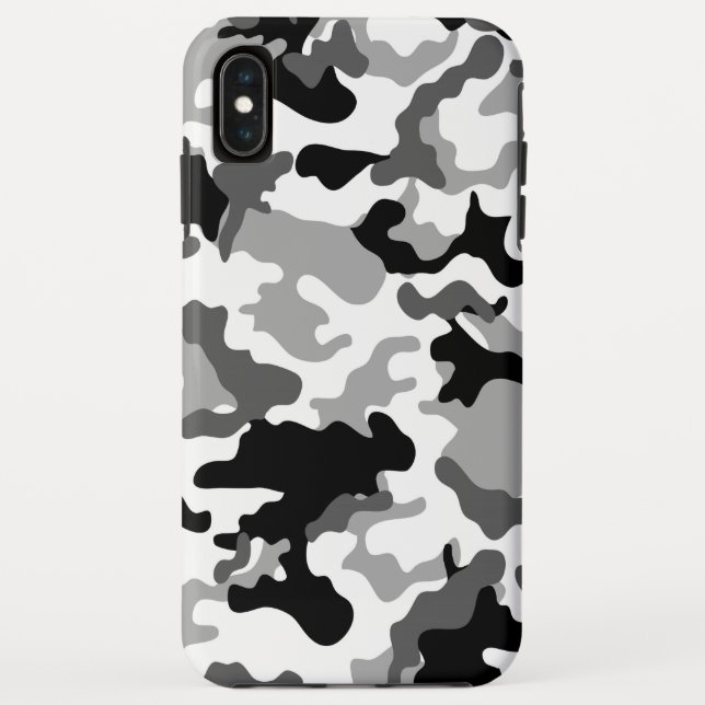 Funda De Case-Mate Para iPhone Camo gris (Reverso)