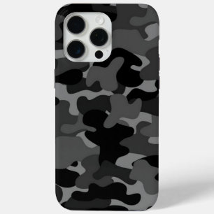 Funda Para iPhone 15 Pro Max Camo gris negro