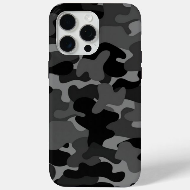 Funda De Case-Mate Para iPhone Camo gris negro (Reverso )