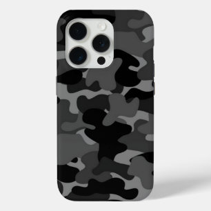 Funda Para iPhone 15 Pro Camo gris negro