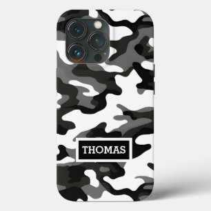 Funda Para iPhone 13 Pro Camo gris personalizado