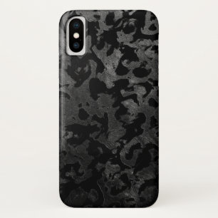 Funda Para iPhone X Camo moderno - Negro y gris oscuro - camuflaje