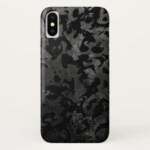 Funda Para iPhone X Camo moderno - Negro y gris oscuro - camuflaje