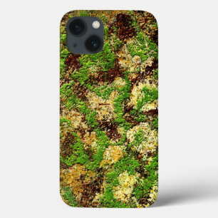 Funda Para iPhone 13 Camo Moss Rust Aged Grunge Vieja Textura