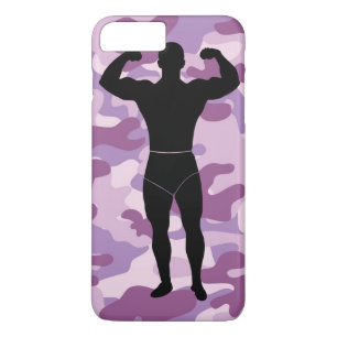 title_seo2 Camo púrpura con estuche para Iphone Bodybuilder