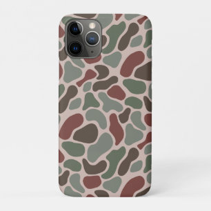 Funda Para iPhone 11 Pro Camo Retro (rojo verde)