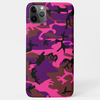 Funda Para iPhone 11 Pro Max Camo rosa caliente