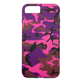 Funda Para iPhone 8 Plus/7 Plus Camo rosa caliente