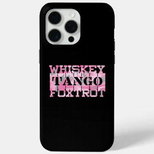 Funda Para iPhone 15 Pro Max Camo rosa del tango Foxtrot del Whiskey del ejérci