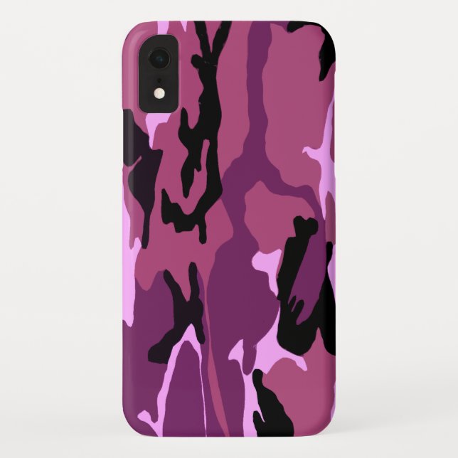 Funda De Case-Mate Para iPhone Camo rosado (Reverso)