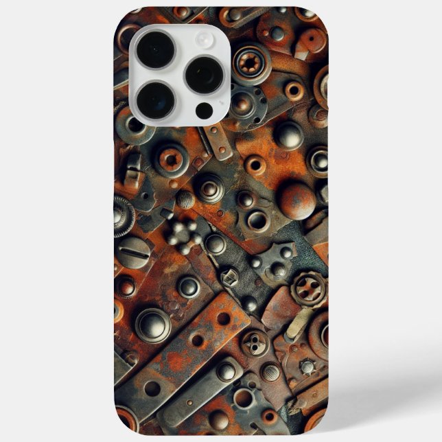 Funda De Case-Mate Para iPhone Camo Steampunk, camuflaje (Reverso )
